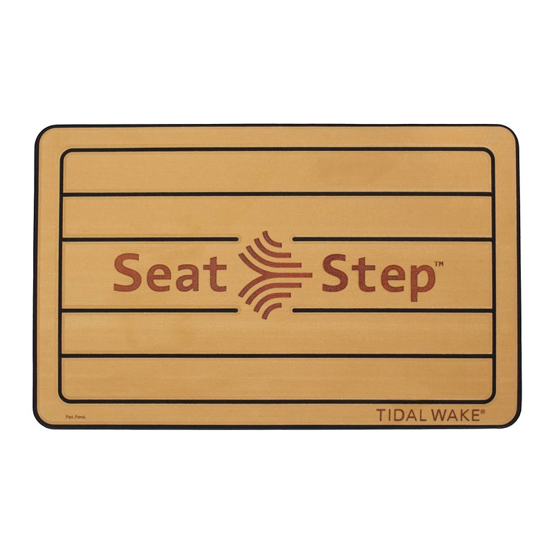 Tidal Wake Seat Step Non-Slip Marine Matâ€“ Protects Boat Seats & Upholstery from Rips, Dirt & Wear from Stepping on Seats-ideal for Cushions, Seat Covers, Vinyl Upholstery (Tan/Black) - Image 1